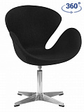 LMO-69A Dobrin Swan (Свен) Кресло дизайнерское, алюминиевое основание от интернет магазина Новый Стиль Киров