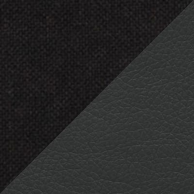 ткань + экокожа, черные_
