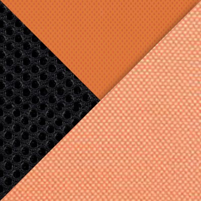 ткань TW, черная / оранжевая + сетка, оранжевая