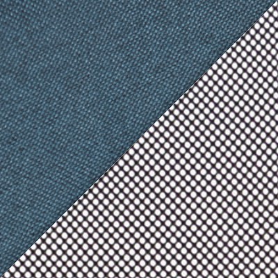 ткань, серо-синяя + сетка, черная