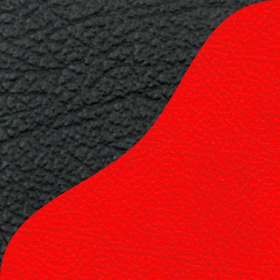 экокожа, черный + красный_