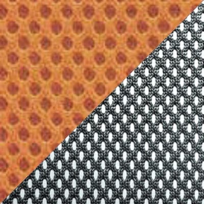 ткань TW, оранжевая + сетка, серая