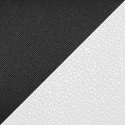 ткань, черная + экокожа, белая